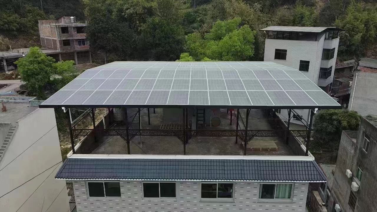 清远15kw+10kwh自建别墅家庭光伏储能系统